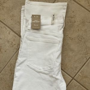 Madewell NWT Cali Demi Boot Cut White sz30
